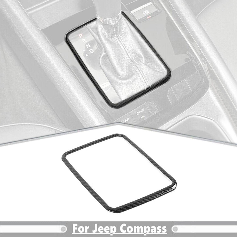 Car Central Gear Shift Cover Trim for Jeep Compass 2022-2025 Accessories Carbon v