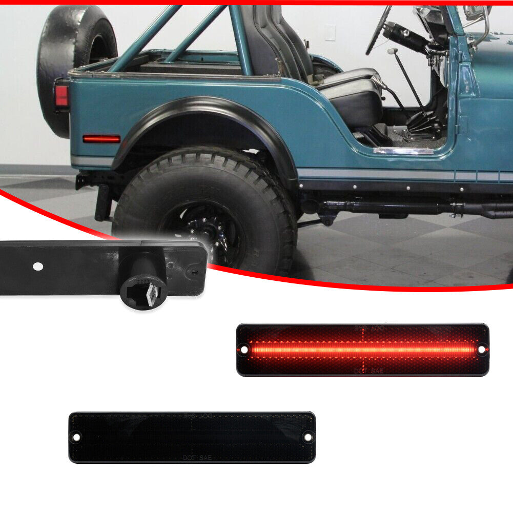 A red LED side marker light in the rear corner is suitable for the for Jeep Cherokee CJ5/6/7 J10/20 pickup- v
