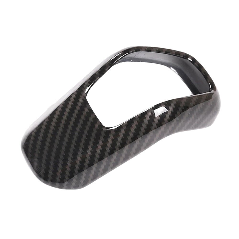 Gear Shift Knob Trim Head Cover Black Carbon Fiber For Range Sport 2018-2020 Q