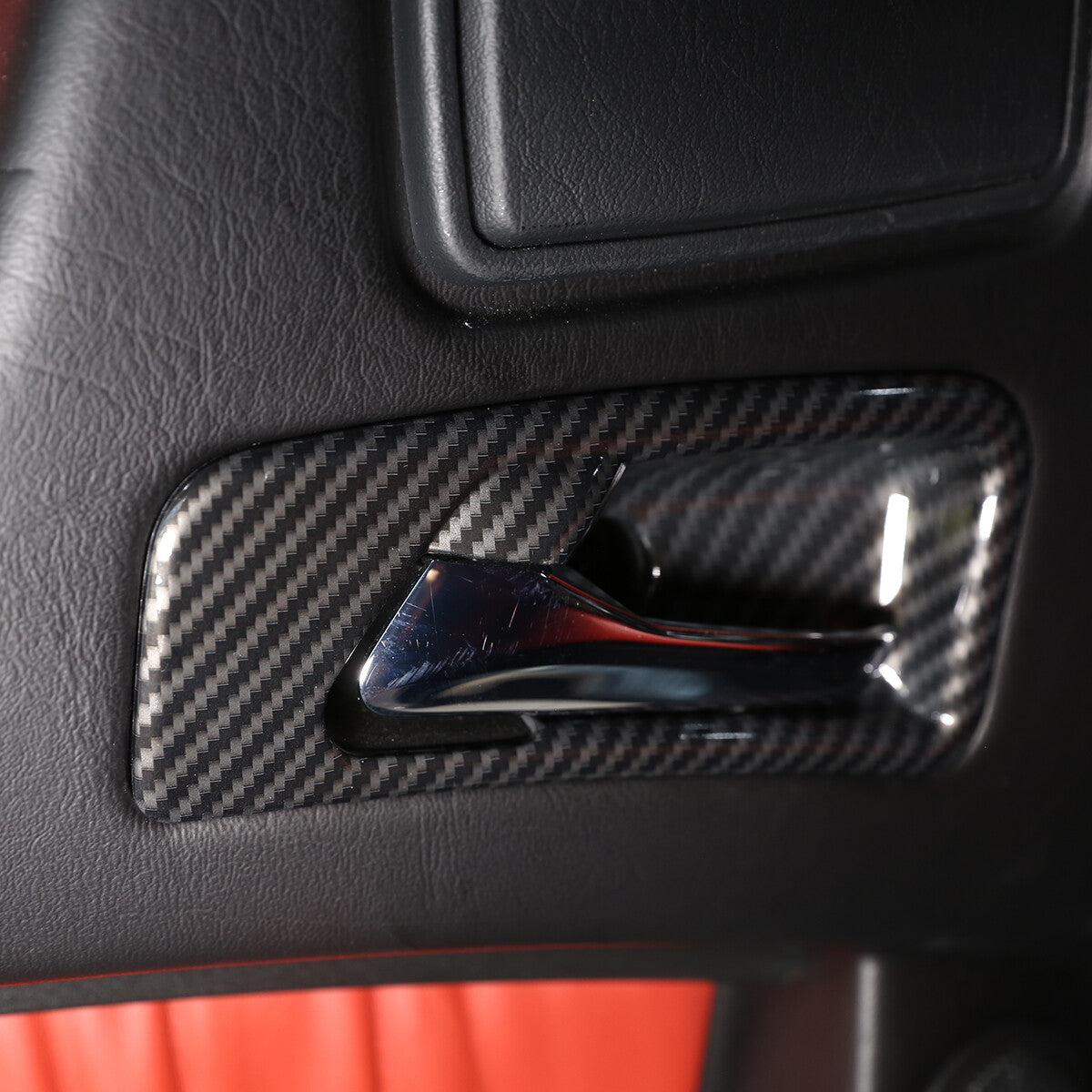Suitable for G-Class W463 ABS carbon fiber interior door handle cup cover decoration 2004-2018- n