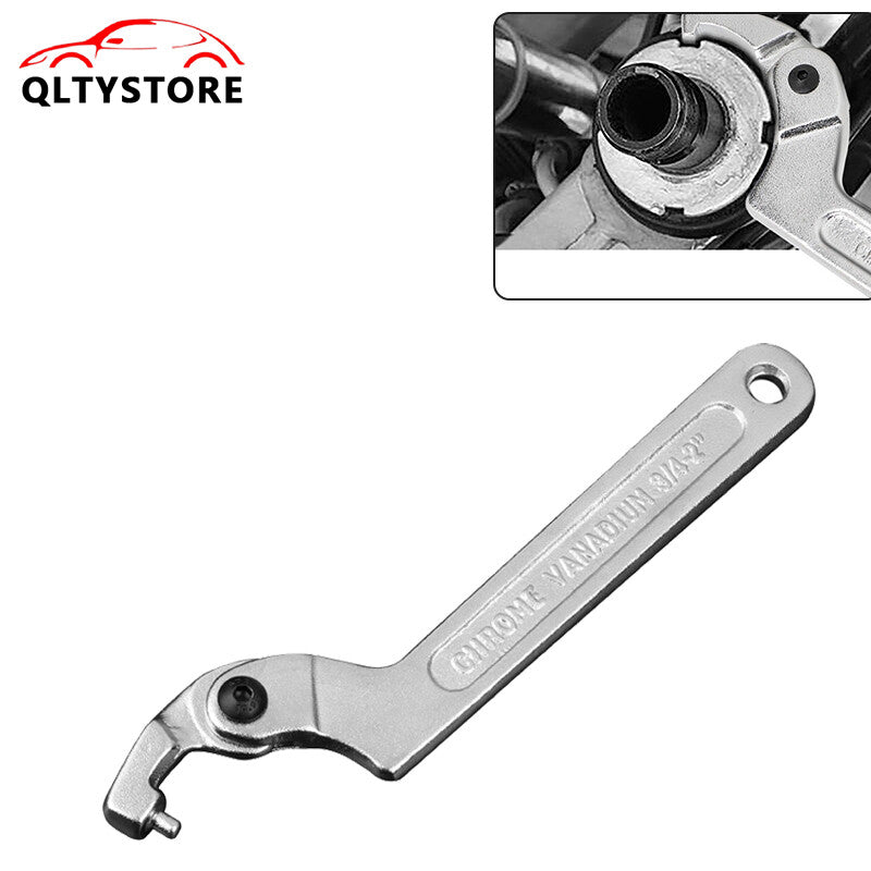 4Pcs Adjustable Hook Wrench 19¨C51mm C Round Spanner Tool Slotted Universal Q