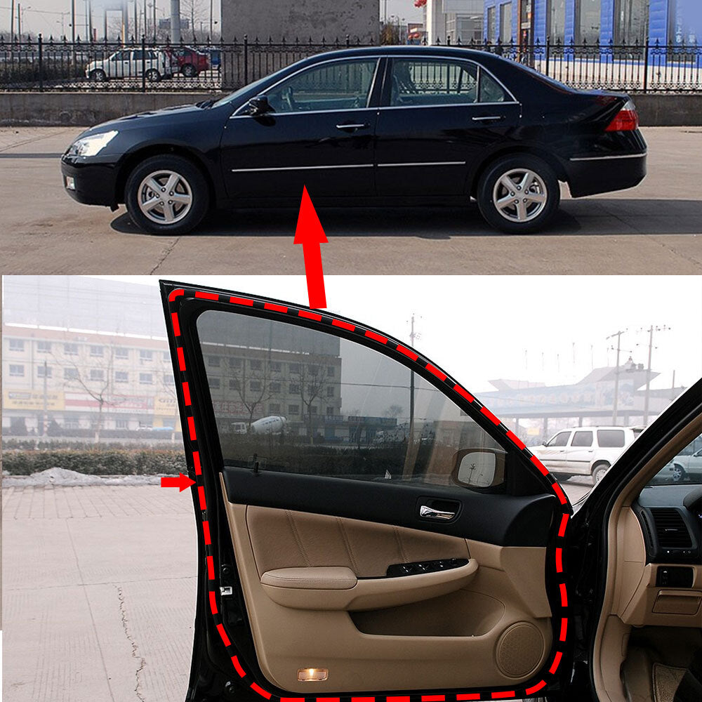 Rubber For 2003-2007 Accord Sedan Front Left Door Sealing Weather Strip Replace