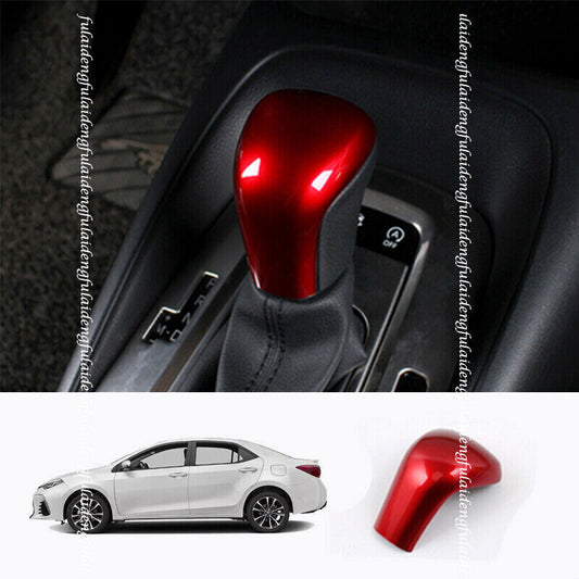 for Toyota for Corolla 2019-2022 Red Inner Gear Shift Knob Shifter Lever Decor Trim