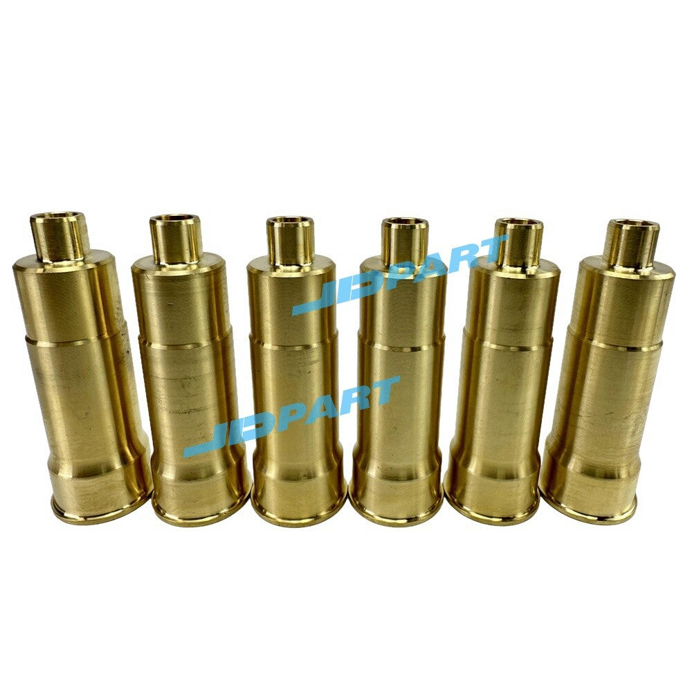 Suitable for 6 PCS 6D14 fuel injector nozzle sleeves for excavators -
