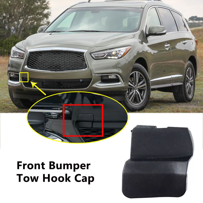 Front Bumper Tow Hook Cap Cover for Infiniti QX60 2016-2018 v