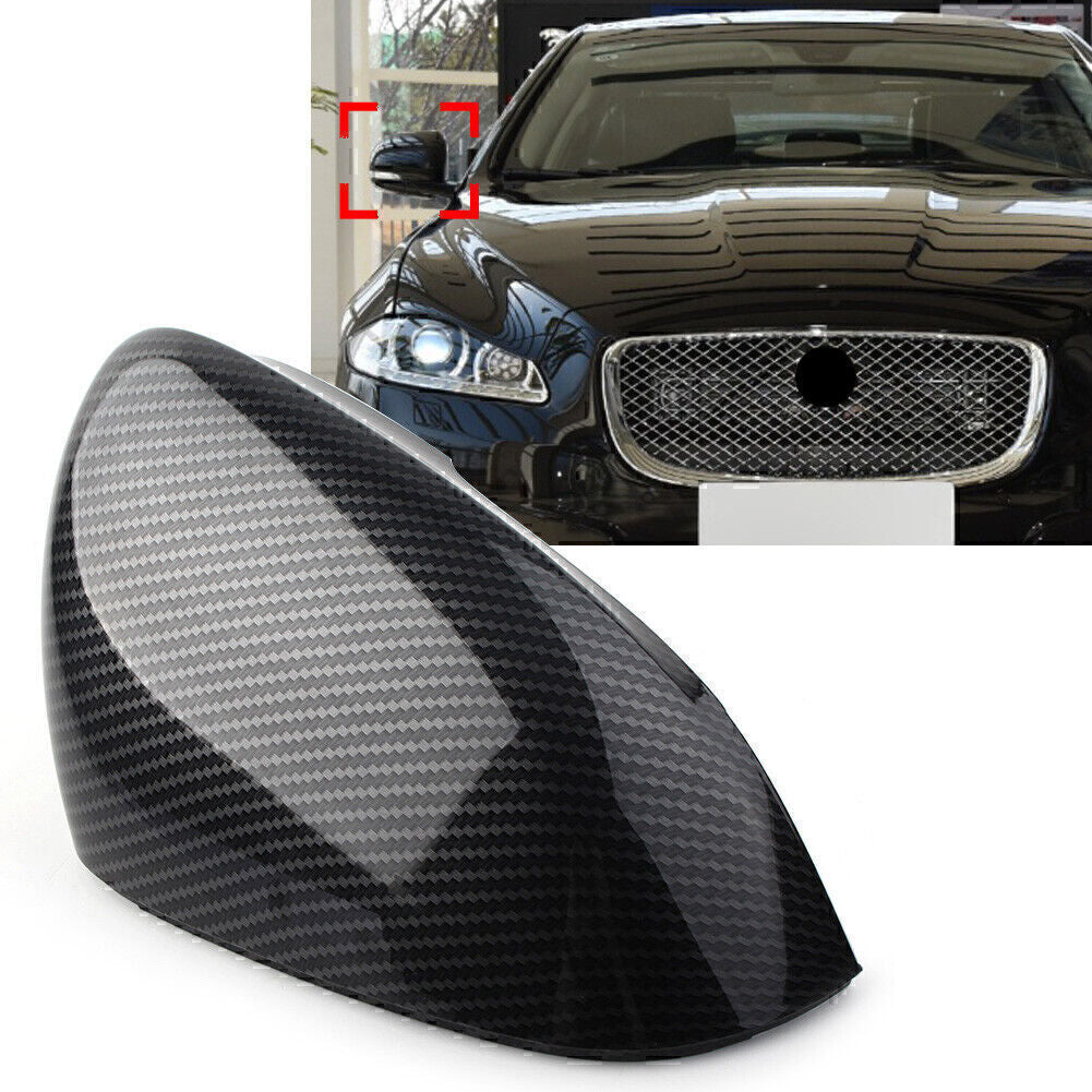 for Jaguar XF XFR XFR-S XJ 1x Carbon Fiber Right Rear Side View Mirror Cover Cap