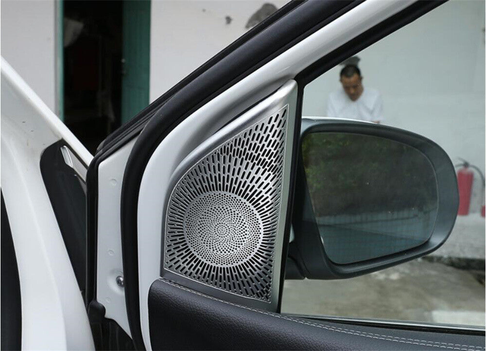 Alloy Silver Tweeter Net Speaker Cover for Mercedes-Benz B Class W247 2020-2022