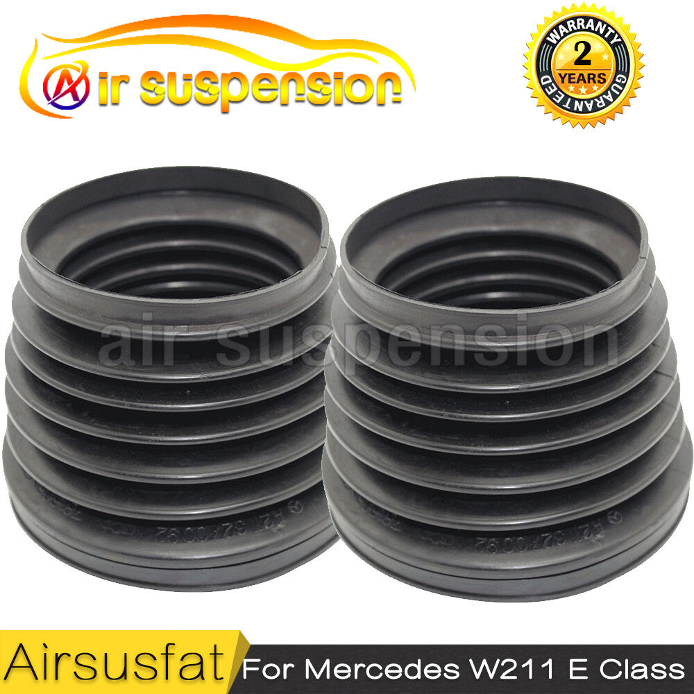 Pair Front Air Suspension Rubber Dust Cover Shock Boot for Mercedes W211 E-Class