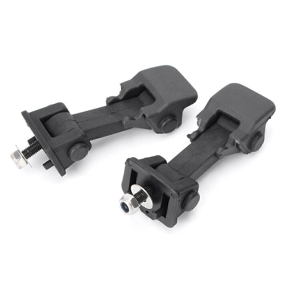 2x Hood Latch Lock Catch+Mount Kit Fit for Jeep for Wrangler JK 2007-2017 Black