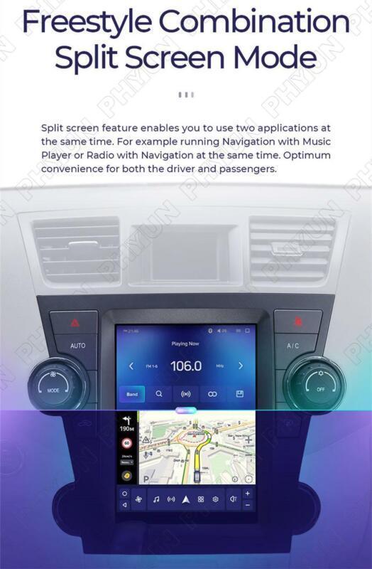 Head Unit Radio for Highlander 2008 - 13 Android 10.1 Player GPS Navigation - n