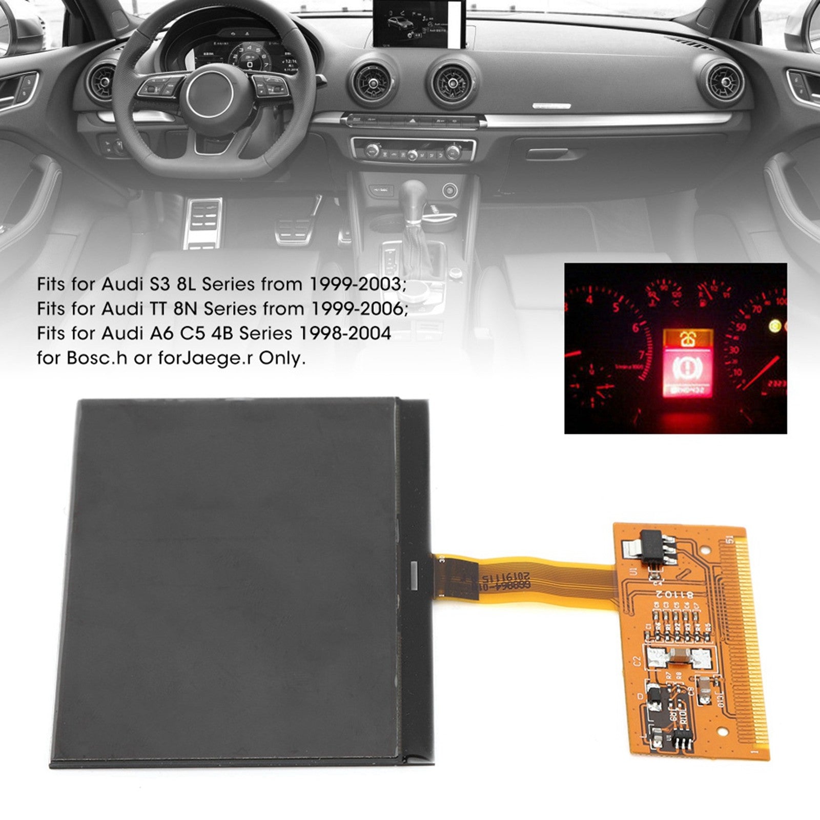 Car LCD Screen High Definition Monitor Display Fits Q