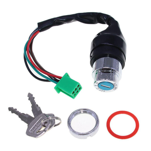 Durable Modified Motorcycle Ignition Key Switch Engine Kill Switch 6 Wire 2 Keys v