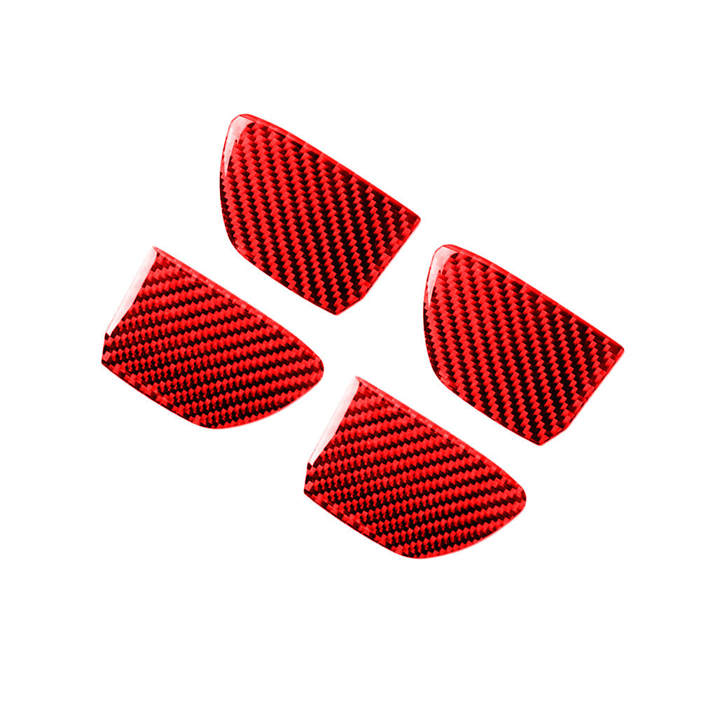 Red carbon fiber door handle cover trim suitable for Infiniti Q50 Q60 2014-2019