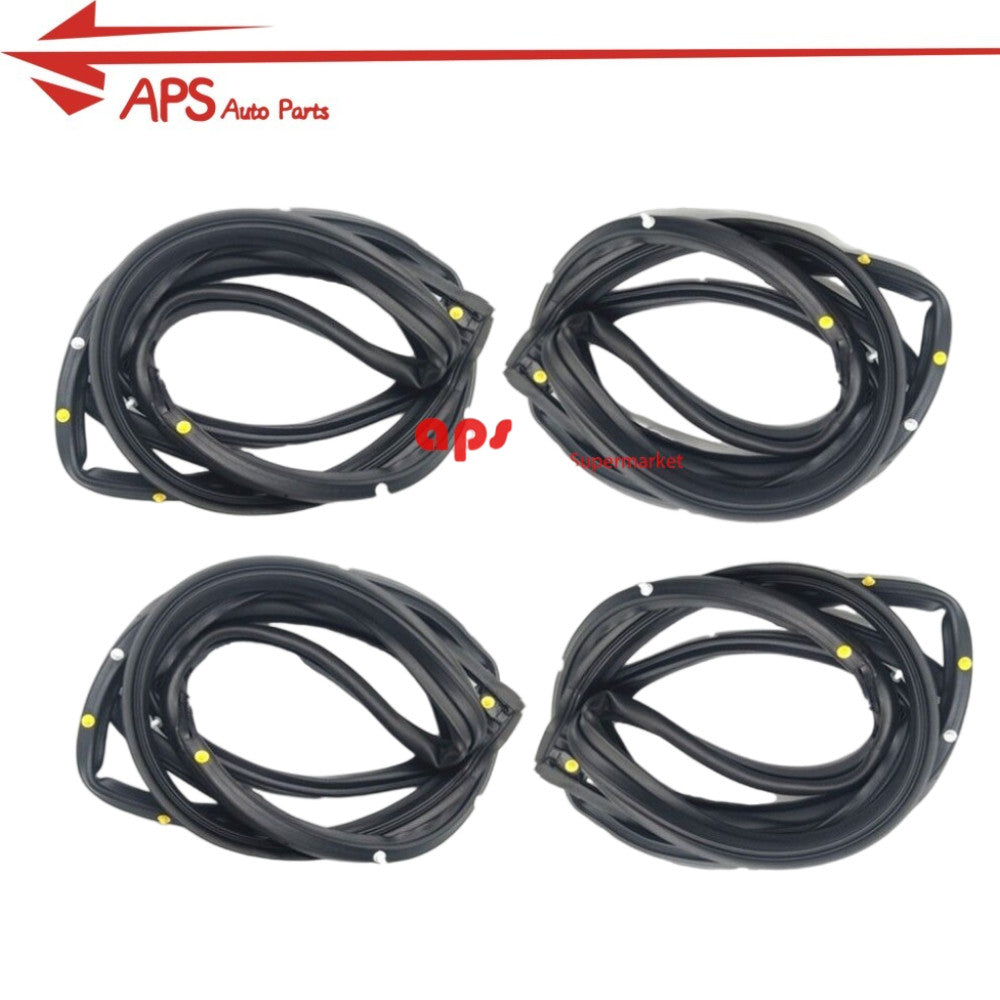 Suitable for Honda for Civic 2006 - 2011 door Weatherstrip 4-piece Slence open-end gaskets on doors.