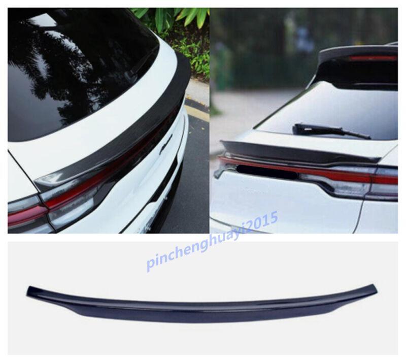 for Porsche Macan 2022-2024: carbon fiber rear tailgate spoiler lip