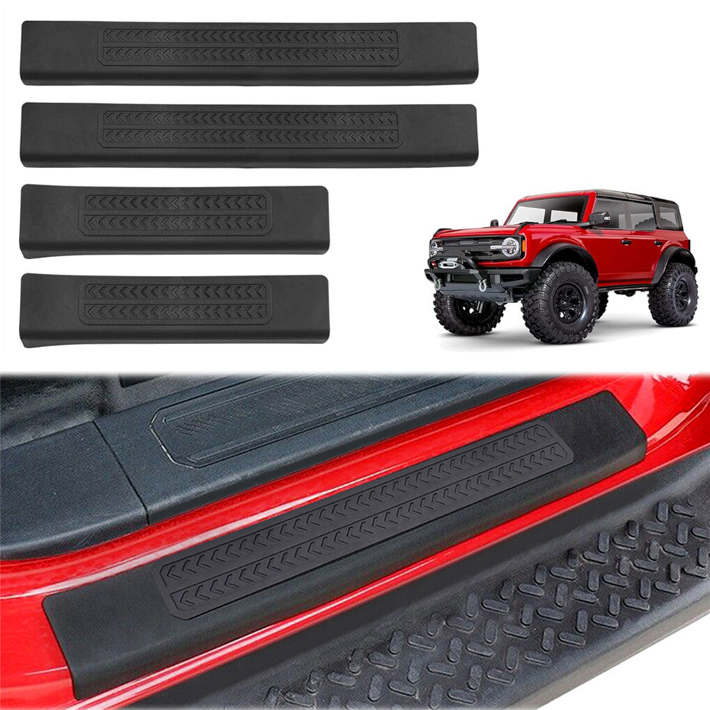 Rubber door and window trim panels for Mustang 2021-2024 edge entry cover accessories - n