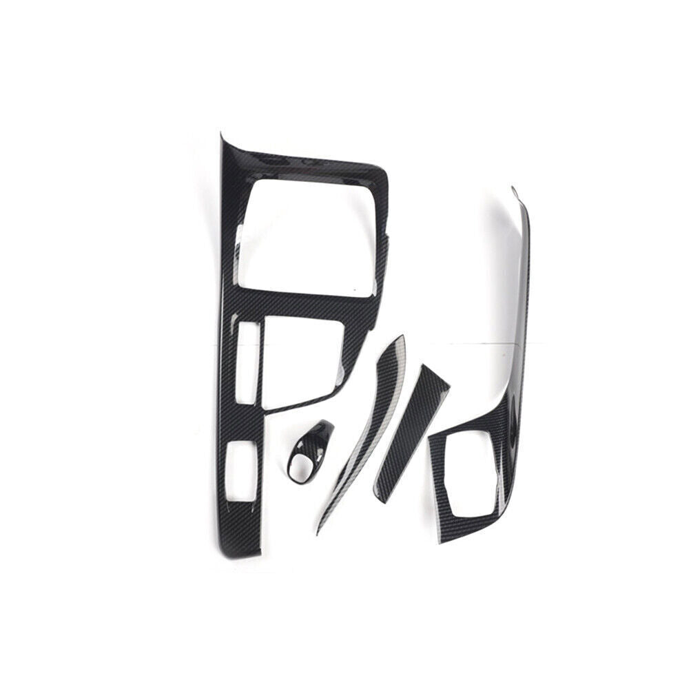 Fit for BMW X1 2016-2022 Carbon Fiber Central Console Gear Shift Panel Decor 5P
