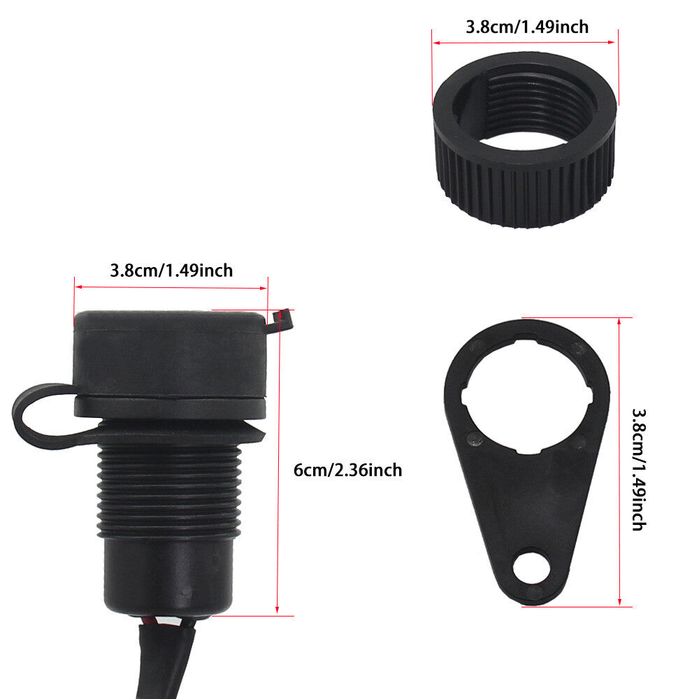 Dual USB for Charger Plug Socket Adapter for YAMAHA MT09 SP XSR900 Tracer 900 XSR700 Q
