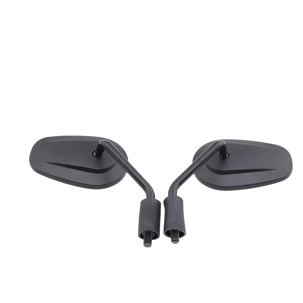 Motorcycle Black Oval Rearview Side Mirrors for Honda Scooter GN250 GV250 GV300S Q