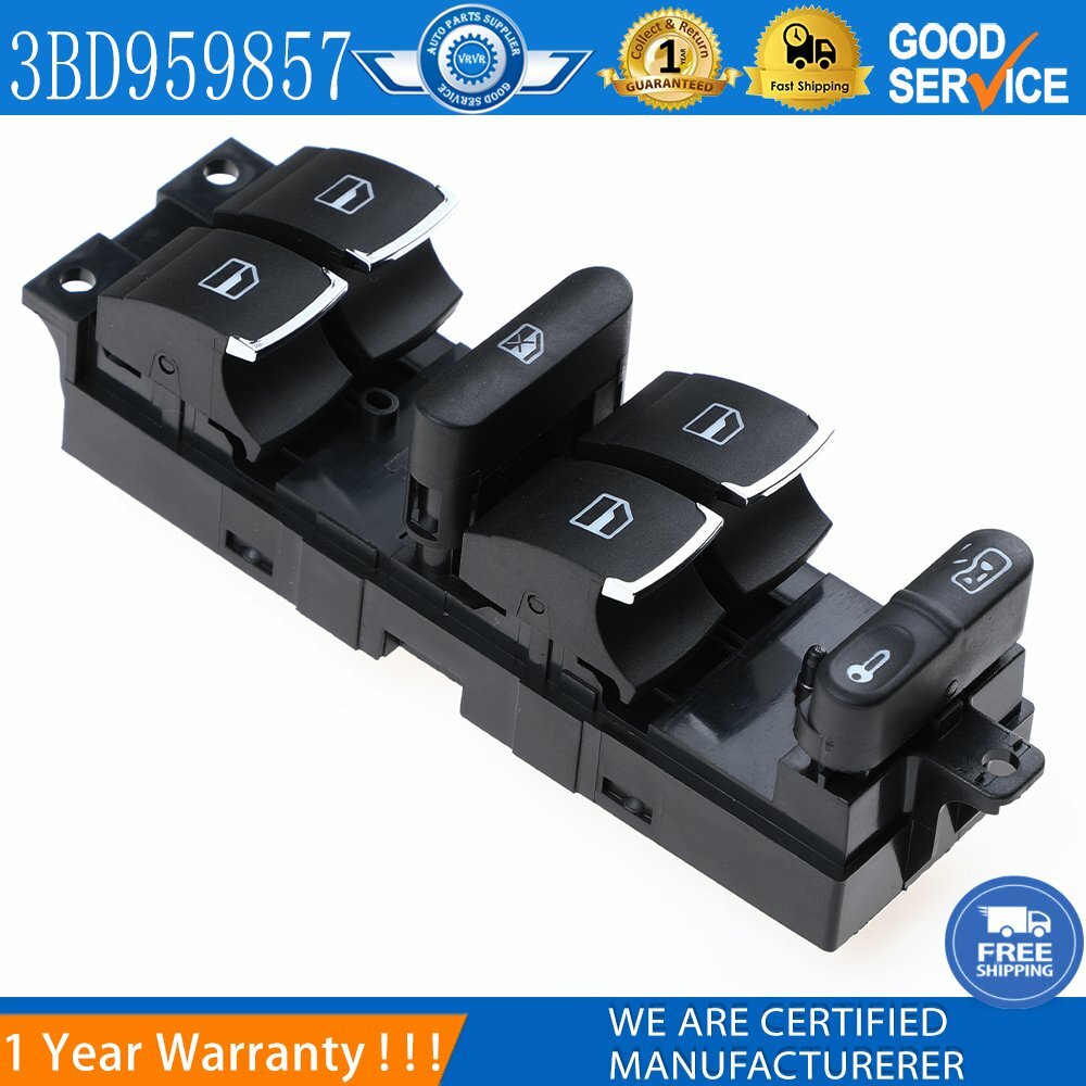 new Power Window Main Switch for 1998-2005 for Volkswagen for Jetta for Golf MK4 3BD959857