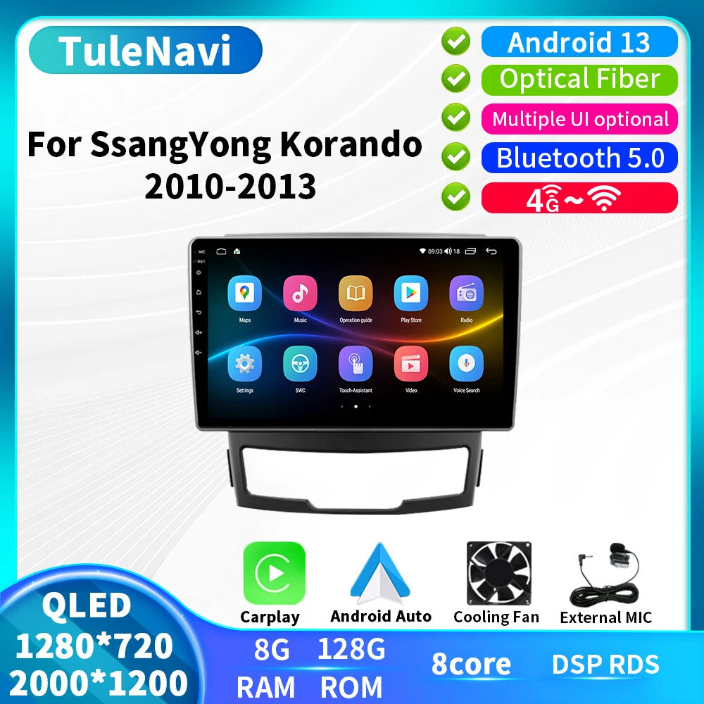 for SsangYong Korando 3 Actyon 2 2010-2013 Car Radio GPS Auto Multimedia Player