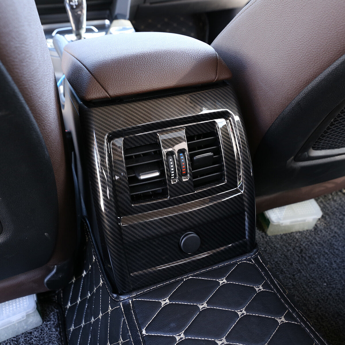 15-Piece Air Conditioning Button Cover Trim Sticker for Jaguar XF 2012-2015- v