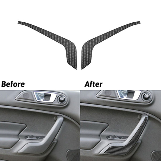 Carbon Fiber Front Door Control Trim For Silverado/tahoe/ for sierra 2007-2014 Type A v