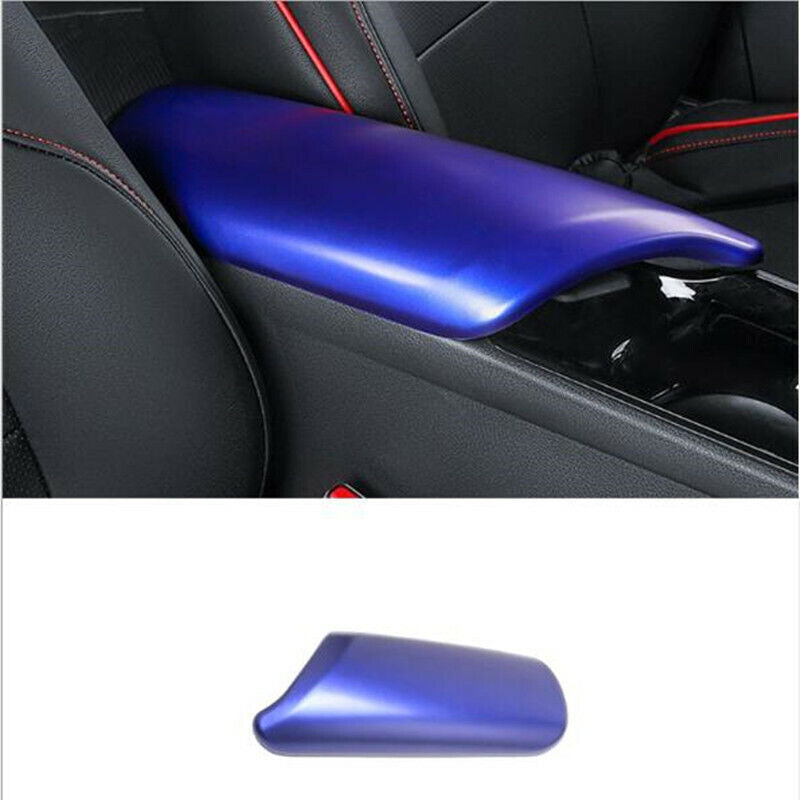 1-Piece Blue Car Center Armrest Cover for Toyota C-HR (2016-2022)