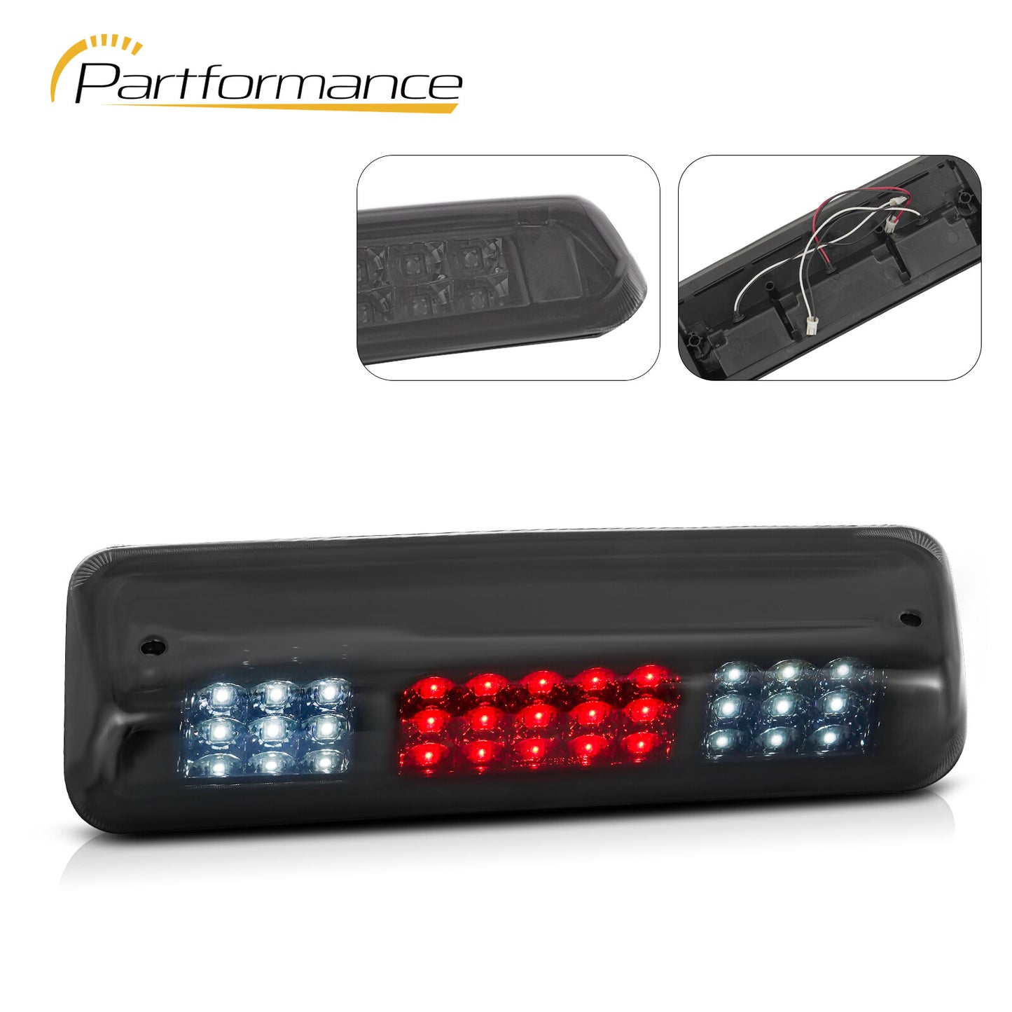 Suitable for 2004-2008 F150/Explore LED third brake light/cargo light, black, 7L3Z13 for A6 13B Q