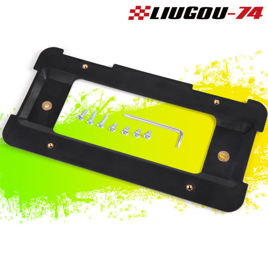 Rear license plate mounting frame, label bracket, bumper bracket, suitable for BMW + 6 screws Q