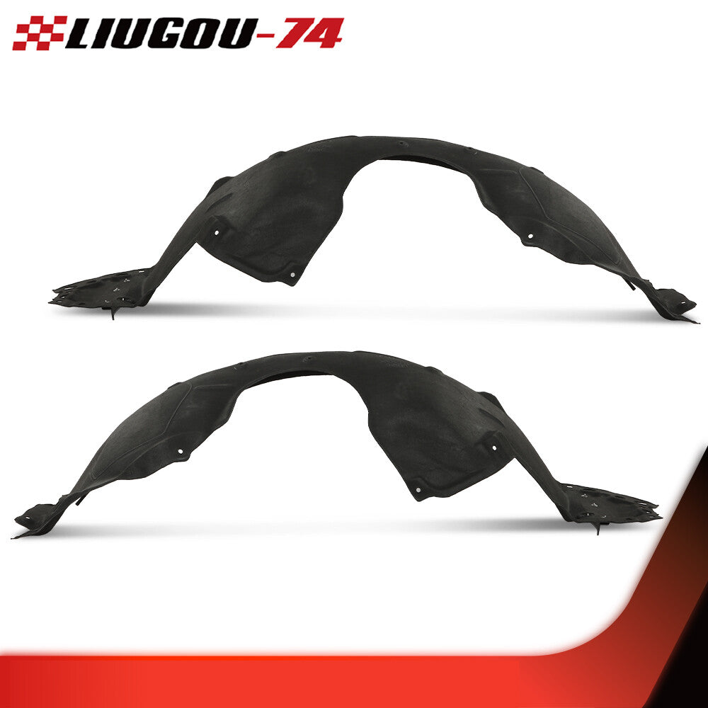 Front Driver and Passenger Side Fender Liner Set for 2018-2021 for Honda Accord Sedan - v