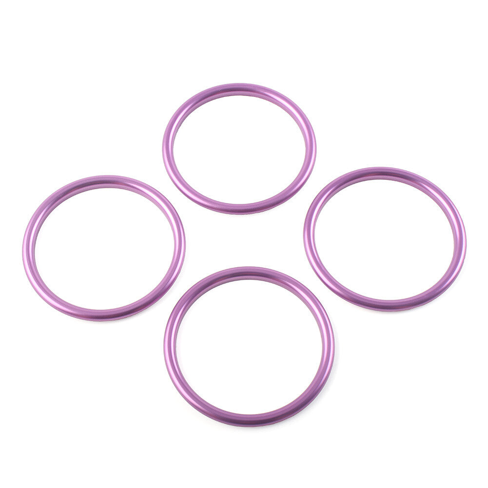 for Audi A1 S1 8X 2010-2018 4x Air Condition Vent Outlet Inner Ring Trim Purple
