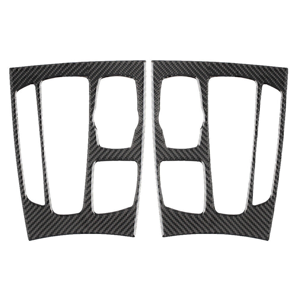 Carbon Fiber Gear Shift Panel Decor Cover Trim Sticker for BMW X5 X6 F15 F16 RHD