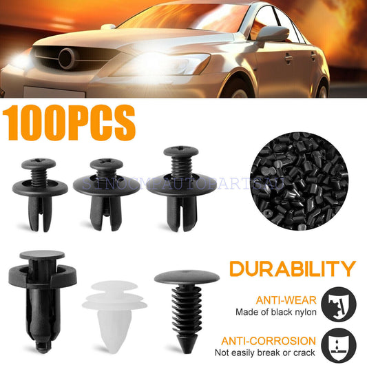 Parts Car Body Plastic Fender Bumper Tool Trim Retainer Fastener Clips Push Pin