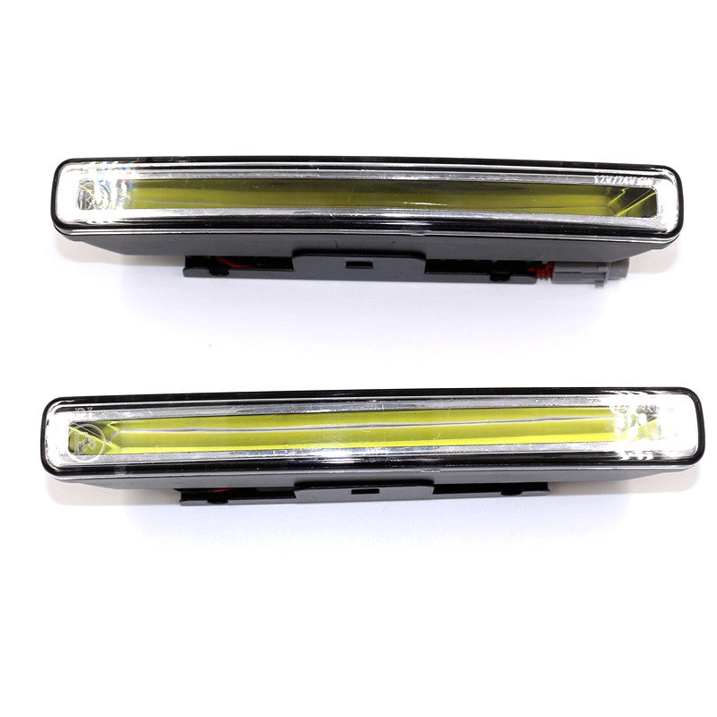 2x DRL White COB LED Daytime Running Lights, Driving Lights, Fog Light Kit, 6000k Xenon Lights n
