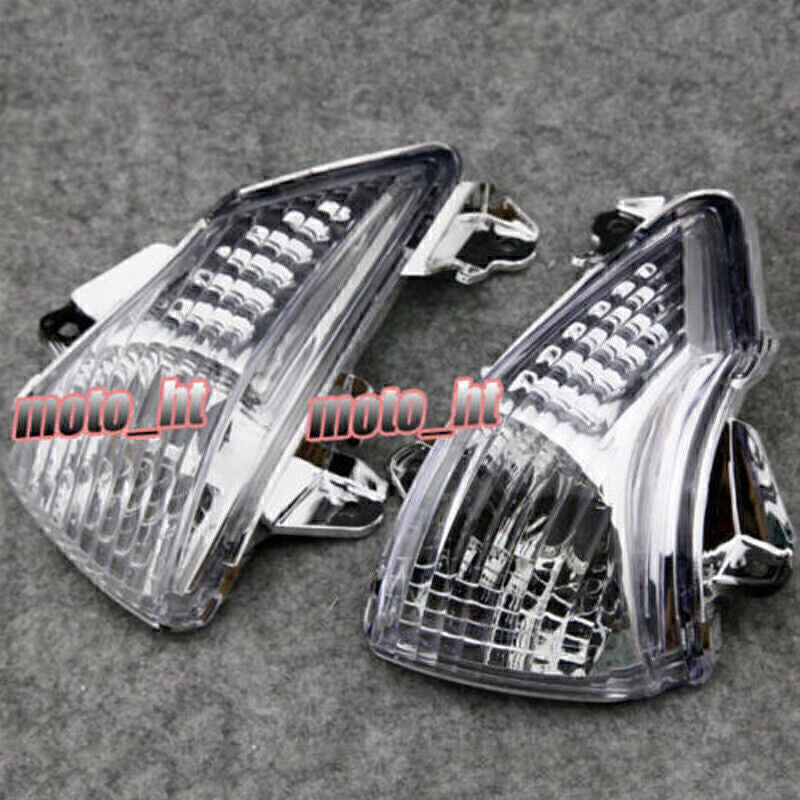 for Kawasaki 2008 2009 ZX10R Clear Turn Signals Indicator Blinker Lens Q