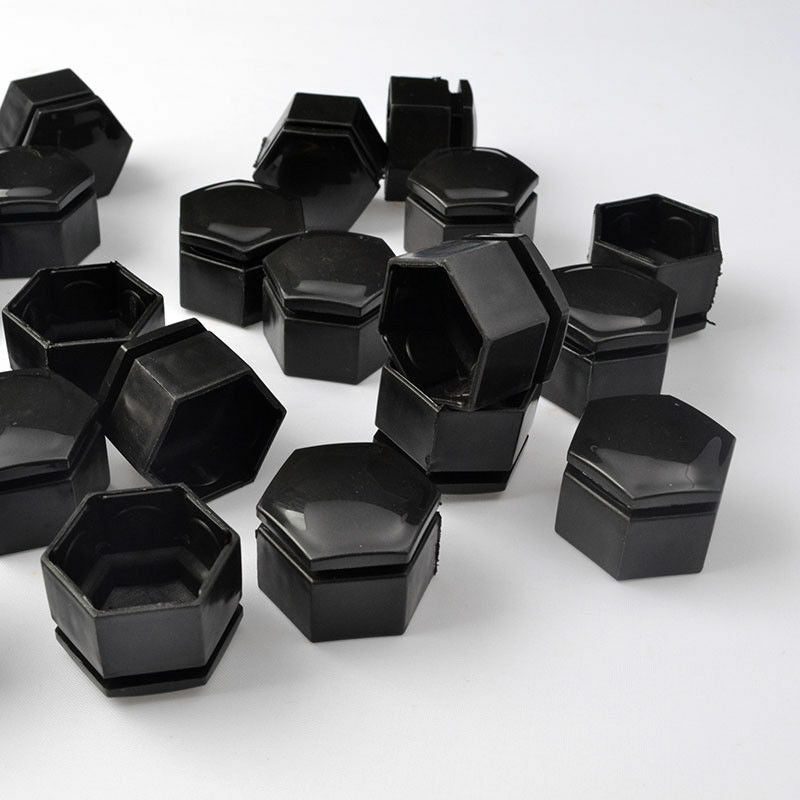 20x 22mm Black Car Wheel Nut Bolt Cover Cap for Land Rover for Range Rover for Vauxhall