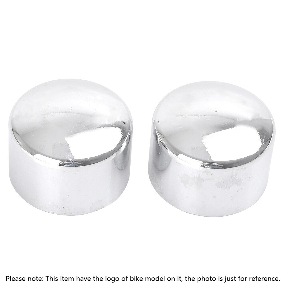 Front Axle Nut Covers fit for Harley Dyna Road Kings/Glides Iron 883 Sportster 1200