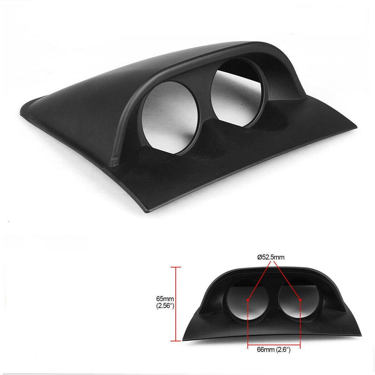 Car SUV Dual-Hole Dashboard Mount, Black, 2-inch 52mm - n