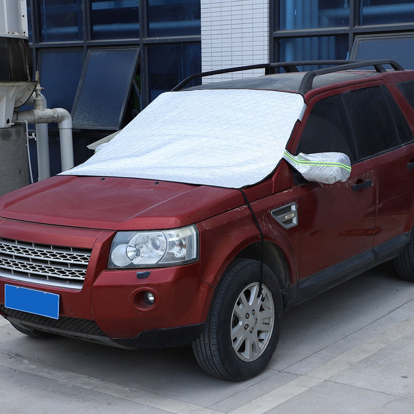 Smooth black front fog light grille cover suitable for LR for Land Rover for Range Rover Vogue 2018-19 - v