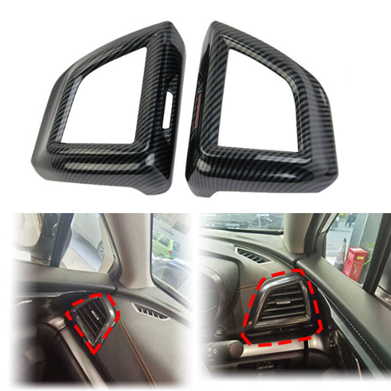 For SubaruXV 2017-2022 Carbon Fiber Left Right Instrument Vents Decorative Frame
