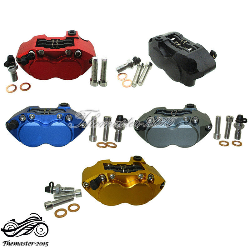 Racing 4-piston Brake Caliper For Pit Dirt Super Motard Bike Scooter Moped Q