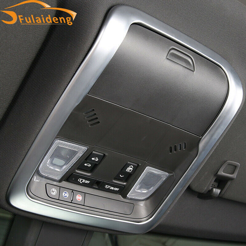 for Cadillac XT4 2018-2019 Chrome Inner Front Reading Light Lamp Frame Trim ABS