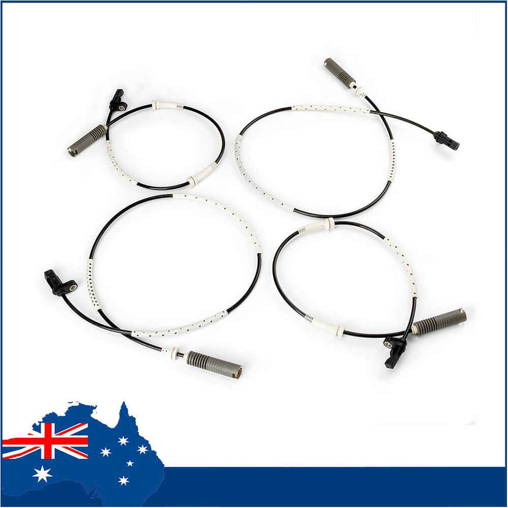 4X Left+Right Front & Rear ABS Wheel Speed Sensor for BMW E82 128i E90 3.0L NEW