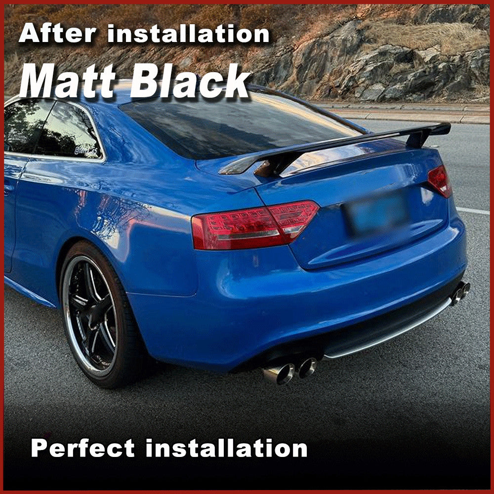 PU Rear Bumper Diffuser Lower Spoiler W/ Silver Strip for Audi A5 Coupe 2009-11