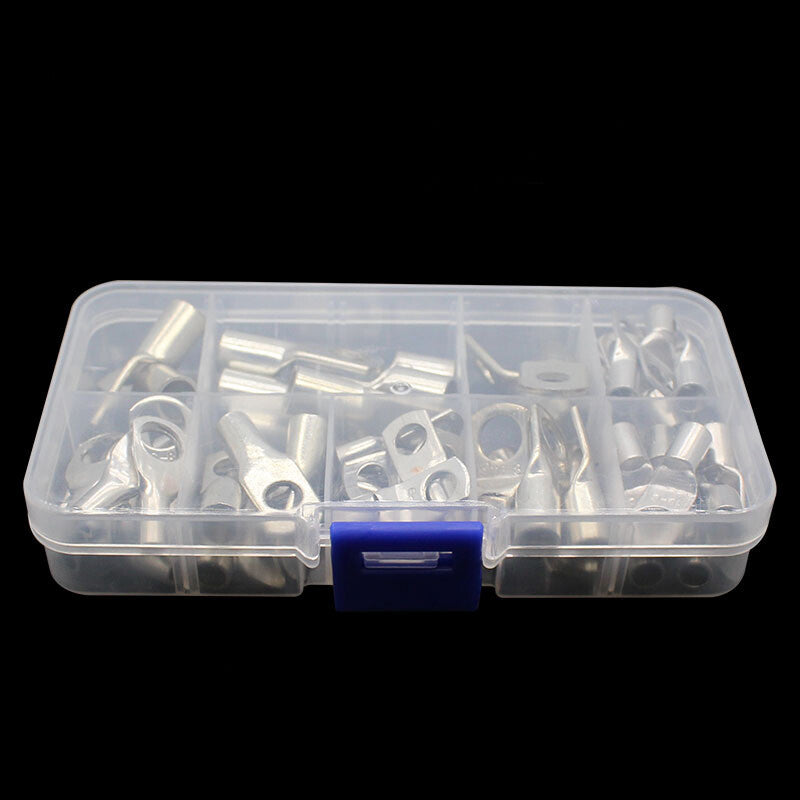 60¡ÁElectrical Wire Annealed Copper Lug Battery Cable Connector Terminals Set v