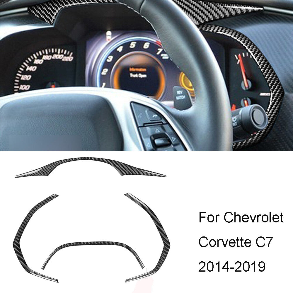 Carbon Fiber Console Gear Shifter Panel Trim Cover For Explorer 2011-2014 v