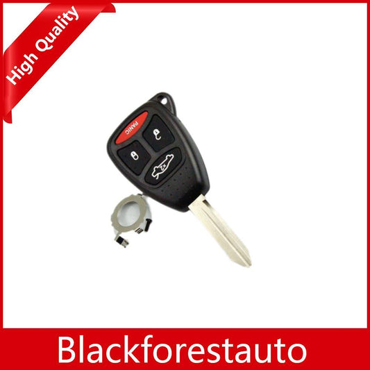 for Chrysler for Dodge for Jeep Replace Remote Key Shell Case Fob 4 BTN +Blank Blade Q