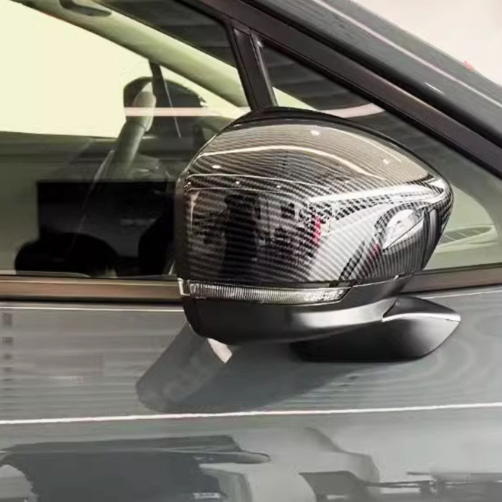 Carbon Fiber Rearview Mirror Cover Trim For PATHFINDER 2022-2024 v