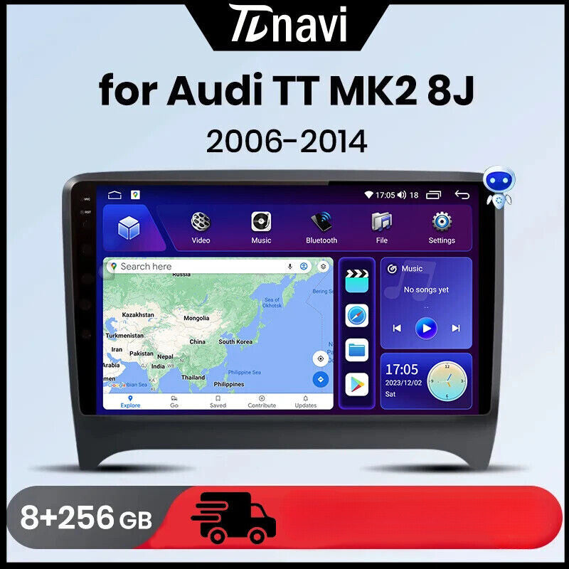 Android Car Radio for Audi TT MK2 8J 2006-2014 Wireless CarPlay Auto Car Screen